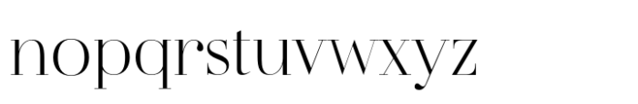 Flatline Serif Extra Light Font LOWERCASE