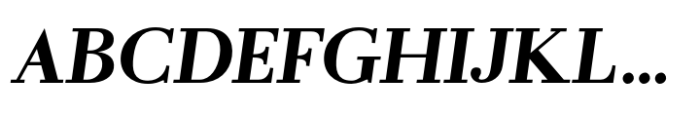 Flatline Serif Heavy Italic Font UPPERCASE
