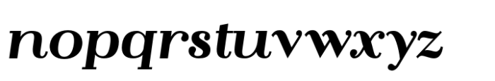 Flatline Serif Heavy Italic Font LOWERCASE