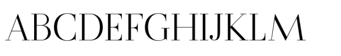 Flatline Serif Light Font UPPERCASE