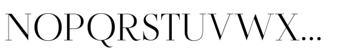 Flatline Serif Light Font UPPERCASE