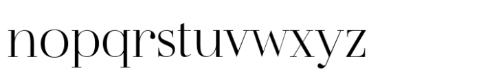 Flatline Serif Light Font LOWERCASE