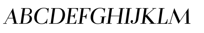 Flatline Serif Medium Italic Font UPPERCASE