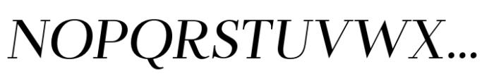 Flatline Serif Medium Italic Font UPPERCASE