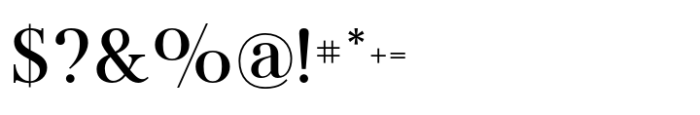 Flatline Serif Medium Font OTHER CHARS