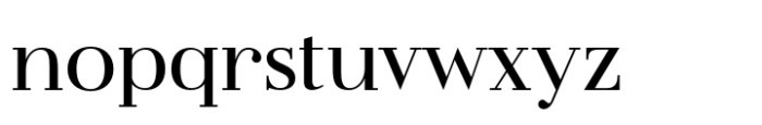 Flatline Serif Medium Font LOWERCASE