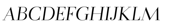 Flatline Serif Regular Italic Font UPPERCASE