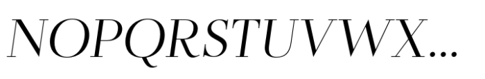Flatline Serif Regular Italic Font UPPERCASE
