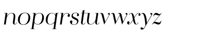 Flatline Serif Regular Italic Font LOWERCASE