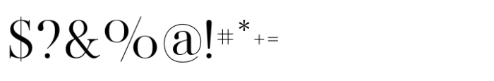 Flatline Serif Regular Font OTHER CHARS