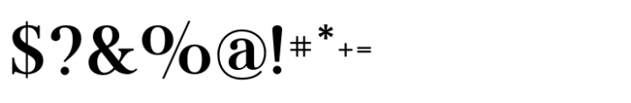 Flatline Serif Semi Bold Font OTHER CHARS