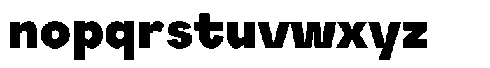 Flatoue Black Font LOWERCASE