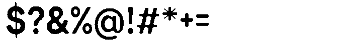 Flatoue Round SemBdSemCond Font OTHER CHARS
