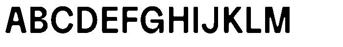 Flatoue Round SemBdSemCond Font UPPERCASE