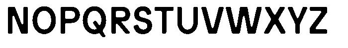 Flatoue Round SemBdSemCond Font UPPERCASE