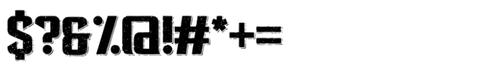 Flatout Aged Shadow Font OTHER CHARS