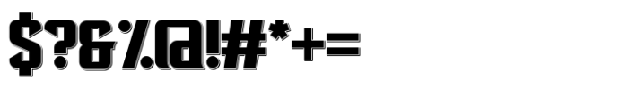 Flatout Shadow Font OTHER CHARS