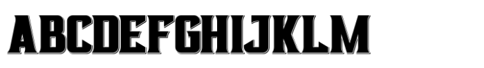 Flatout Shadow Font UPPERCASE