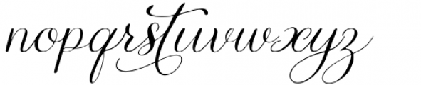 Flawless Valentines Italic Font LOWERCASE
