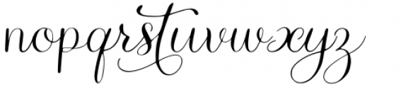 Flawless Valentines Regular Font LOWERCASE