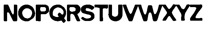 Fledora Dirtyn Font UPPERCASE