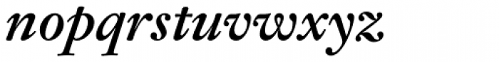 Fleischman BT Pro Bold Italic Font LOWERCASE
