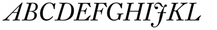Fleischman BT Pro Italic Font UPPERCASE