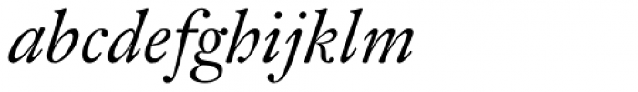 Fleischman BT Pro Italic Font LOWERCASE