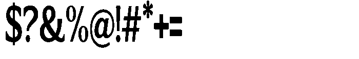 Flektura Condensed Font OTHER CHARS