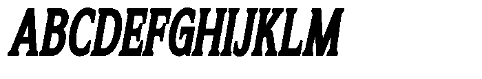 Flektura Contrast Condensed Italic Font UPPERCASE