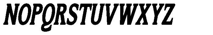 Flektura Contrast Condensed Italic Font UPPERCASE