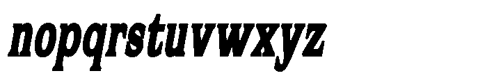 Flektura Contrast Condensed Italic Font LOWERCASE
