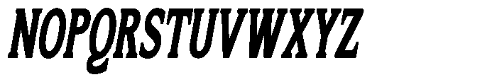Flektura Contrast Extra Condensed Italic Font UPPERCASE