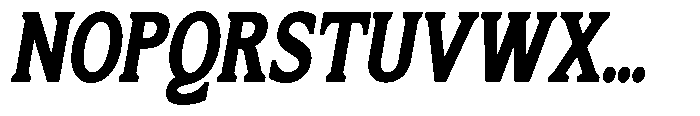 Flektura Contrast Italic Font UPPERCASE