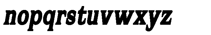 Flektura Contrast Italic Font LOWERCASE