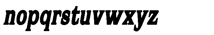Flektura Contrast Semi Condensed Italic Font LOWERCASE