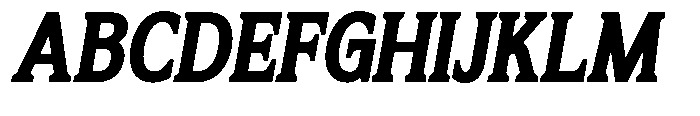 Flektura Contrast Semi Expanded Italic Font UPPERCASE