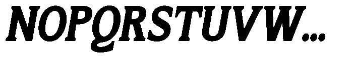Flektura Contrast Semi Expanded Italic Font UPPERCASE