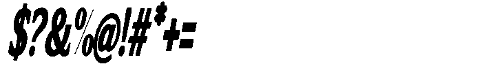 Flektura Contrast Ultra Condensed Italic Font OTHER CHARS