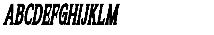 Flektura Contrast Ultra Condensed Italic Font UPPERCASE