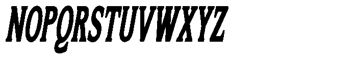 Flektura Contrast Ultra Condensed Italic Font UPPERCASE