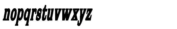 Flektura Contrast Ultra Condensed Italic Font LOWERCASE