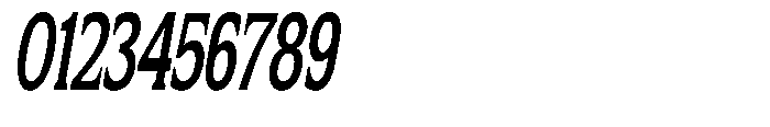 Flektura Extra Condensed Slant Font OTHER CHARS