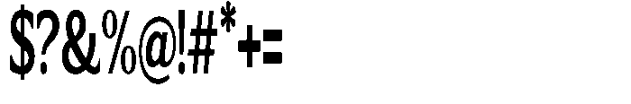 Flektura Extra Condensed Font OTHER CHARS