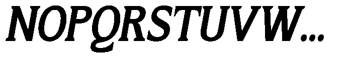 Flektura Semi Expanded Slant Font UPPERCASE