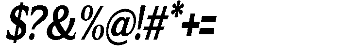 Flektura Slant Font OTHER CHARS