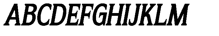 Flektura Slant Font UPPERCASE