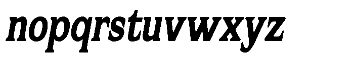 Flektura Slant Font LOWERCASE