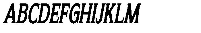 Flektura Soft Condensed Italic Font UPPERCASE