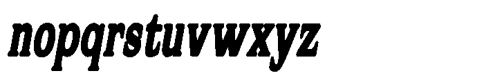 Flektura Soft Contrast Condensed Italic Font LOWERCASE